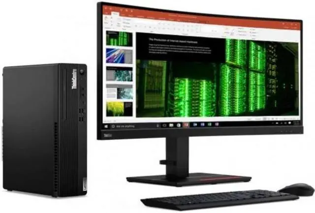 Alt view image 7 of 20 - Lenovo ThinkCentre M720e 11DC0036US Desktop Computer - Intel Core i5 10th Gen i5-10400 Hexa-core (6 Core) 2.90 GHz - 16 GB RAM DDR4 SDRAM - 256 GB SSD - Small Form Factor - Black - Windows 10 Pro 64-b