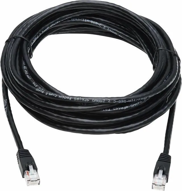 Alt view image 6 of 14 - TRIPP LITE N261-025-BK 25 ft. Cat 6A Black Augmented Cat6 (Cat6a) Snagless 10G Certified Patch Cable, (RJ45 M/M) - Black