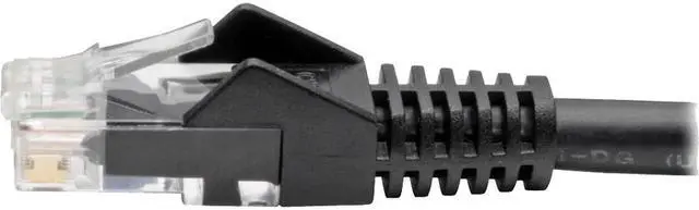 Alt view image 8 of 20 - Tripp Lite N201-06N-BK Premium Cat6 Gigabit Snagless Molded Utp Patch Cable, 24 Awg, 550 Mhz/1 Gbps (Rj45 M/M) , Black, 6 In. - Patch Cable - Rj-45 (M) To Rj-45 (M) - 5.9 In - Utp - Cat 6 - Ieee 802.
