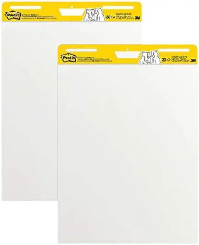 Alt view image 4 of 13 - Post-It - Self-Stick Easel Pads, White, 30 Sheets - 4 Pack