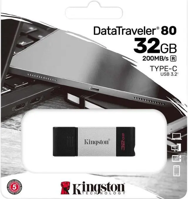 Alt view image 11 of 20 - 32GB USB-C 3.2 DATATRAVELER 80
