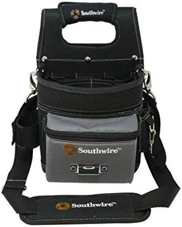 Alt view image 5 of 11 - southwire tools & equipment bagesp electrician's shoulder pouch tool carrier