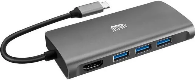 Alt view image 5 of 20 - Adesso 8-in-1 USB-C Multi-Port Docking Station TAA Compliant AUH4030