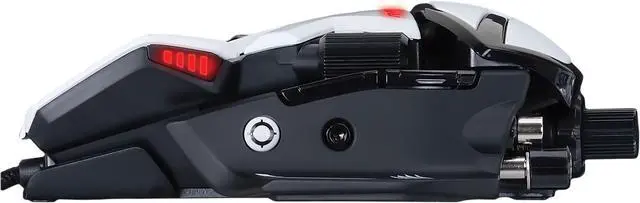 Alt view image 3 of 16 - MAD CATZ R.A.T. 8+ Optical Gaming Mouse - White (MR05DCAMWH00)