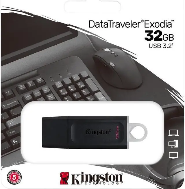 Alt view image 12 of 20 - Kingston 32GB DataTraveler Exodia USB 3.2 Gen 1 Flash Drive (DTX/32GB)