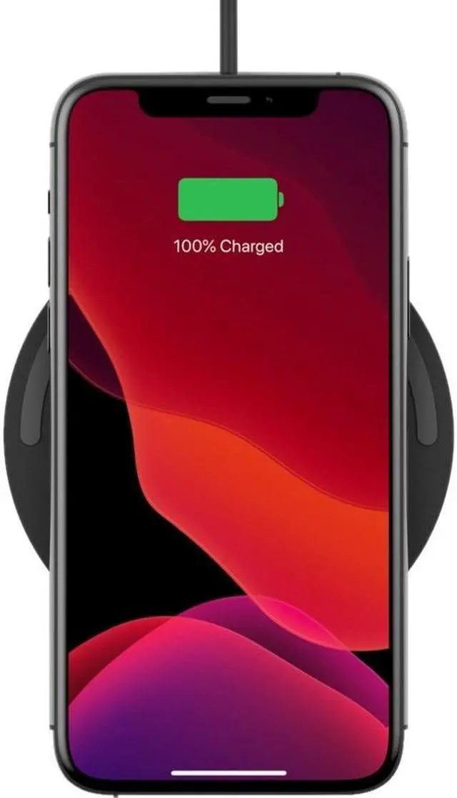 Alt view image 14 of 20 - BELKIN WIA001TTBK Black BOOST CHARGE 10W Wireless Charging Pad + QC 3.0 Wall Charger + Cable