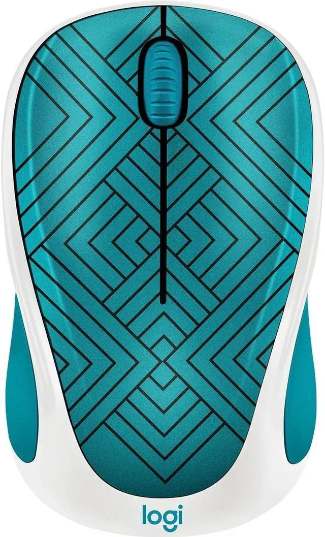 Alt view image 7 of 10 - Logitech Design Collection 910-005838 3 Buttons 1 x Wheel USB RF Wireless Optical Mouse, Teal Maze
