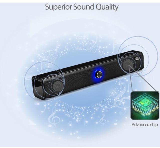 Alt view image 7 of 19 - Adesso Speaker Xtream S6 10Wx2 Bluetooth Wired dual mode Sound Bar Speaker RTL