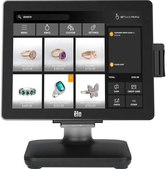 Alt view image 3 of 12 - Elo EloPOS i3 POS Terminal E931896