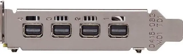 Alt view image 3 of 8 - PNY Quadro P1000 4GB GDDR5 Low-profile Graphic Card VCQP1000V2SB