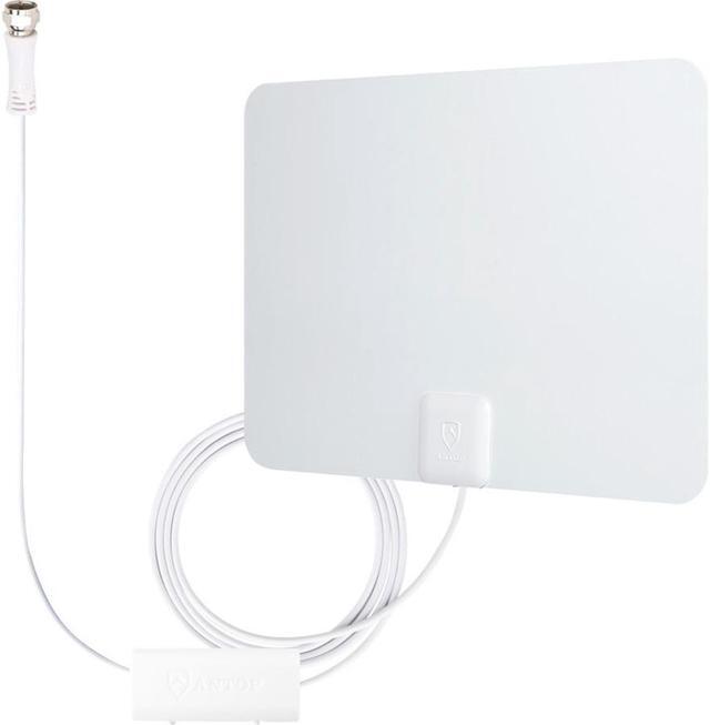Alt view image 3 of 20 - ANTOP Paper Thin AT-101B Indoor HDTV Antenna Smartpass Amplified AT101B