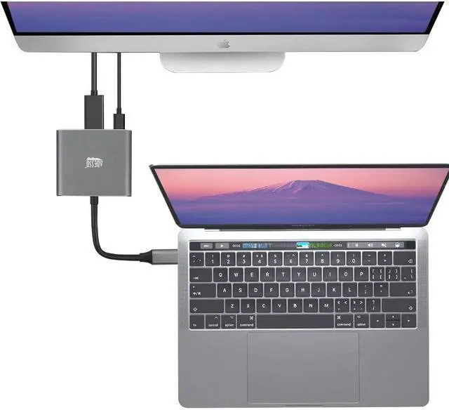 Alt view image 6 of 20 - Adesso 3-IN-1 USB-C Multi-Port Docking Station TAA Compliant AUH4010