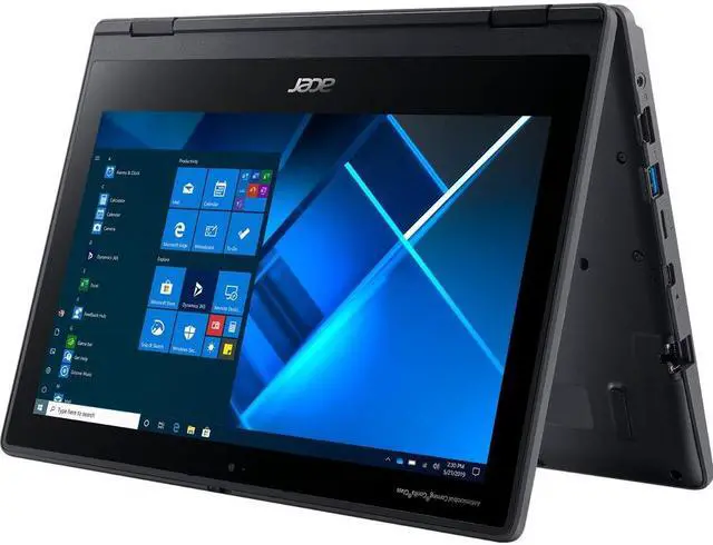 Alt view image 6 of 9 - Acer TravelMate Spin B311R-31 11.6" Touchscreen Laptop N4120 4GB 128GB W10P EDU
