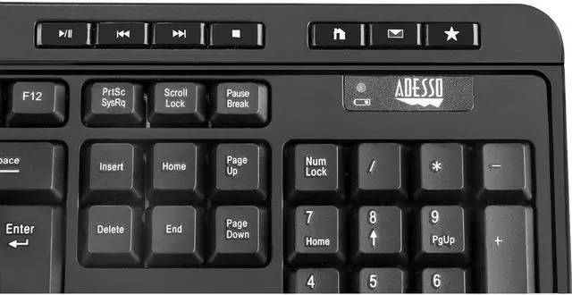 Alt view image 2 of 18 - ADESSO WKB-1320CB ANTIMICROBIAL WIRELESS DESKETOP KEYBOARD & MOUSE COMBO