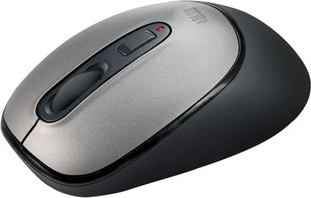Alt view image 4 of 20 - Adesso iMouse A10 Antimicrobial 1600dpi 2.4GHz Wireless Mouse - Black/Silver