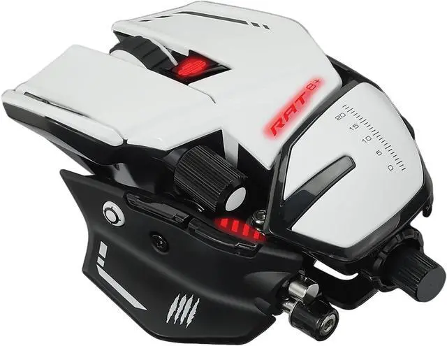 Alt view image 5 of 16 - MAD CATZ R.A.T. 8+ Optical Gaming Mouse - White (MR05DCAMWH00)