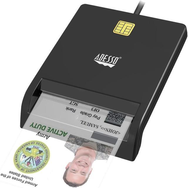 Alt view image 6 of 16 - ADESSO SCR-100 ADESSO TAA CAC USB SMART CARD READER, WORKS FOR WINDOWS AND MAC