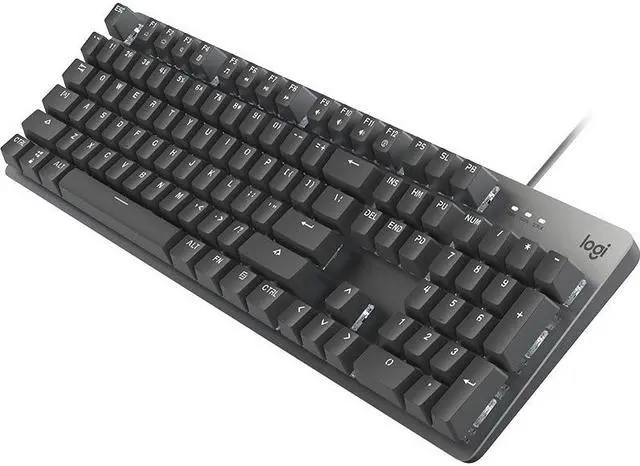 Main image of Logitech K845 Mechanical Illuminated Keyboard, Strong Adjustable Tilt Legs, Full Size, Aluminum Top Case, 104 Keys, USB Corded, Windows (TTC Red Switches)