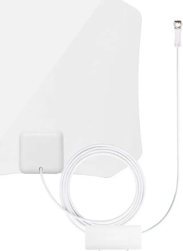 Alt view image 12 of 19 - ANTOP Digital Indoor HDTV Antenna 30-45 Mile Range w/Smartpass Amplifier