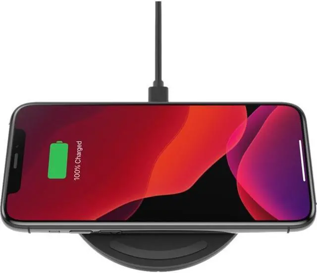 Alt view image 17 of 20 - BELKIN WIA001TTBK Black BOOST CHARGE 10W Wireless Charging Pad + QC 3.0 Wall Charger + Cable