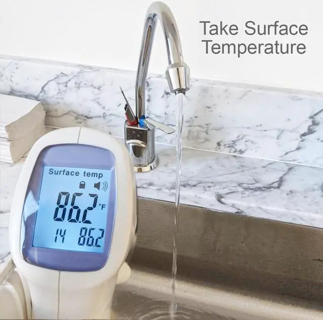 Alt view image 8 of 13 - Adesso PPE-200 Non-Contact Infrared Forehead Thermometer