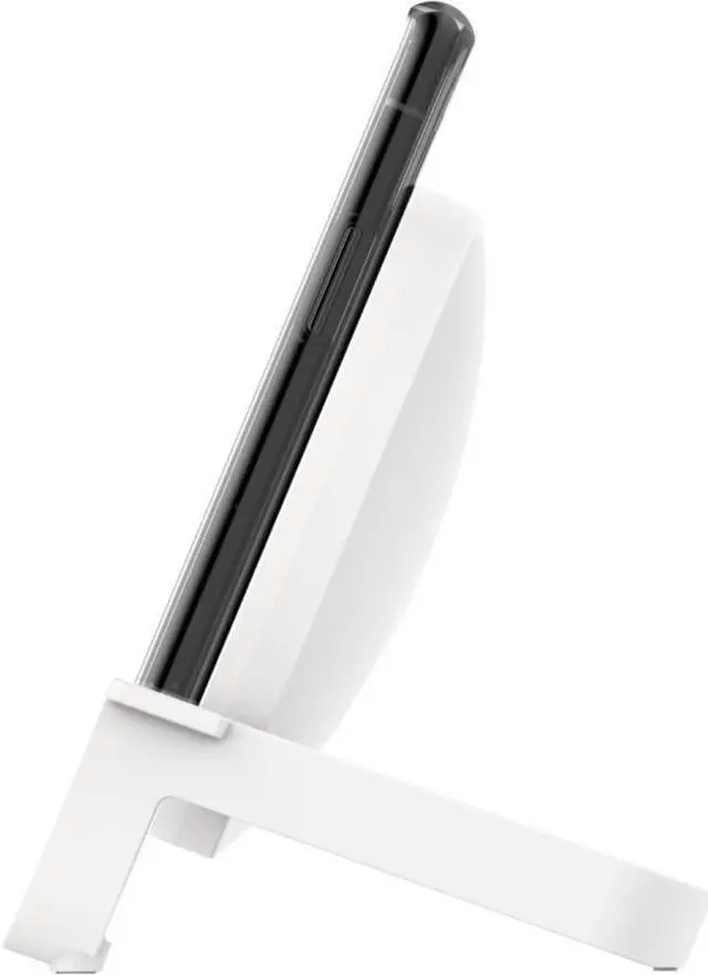 Alt view image 2 of 20 - BELKIN WIB001ttWH BOOST CHARGE White Wireless Charging Stand 10W