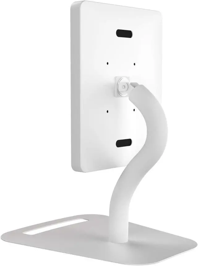 Alt view image 8 of 16 - CTA Digital Height Adjustable Floor-To-Desk Security Kiosk, White PADPARAFDW