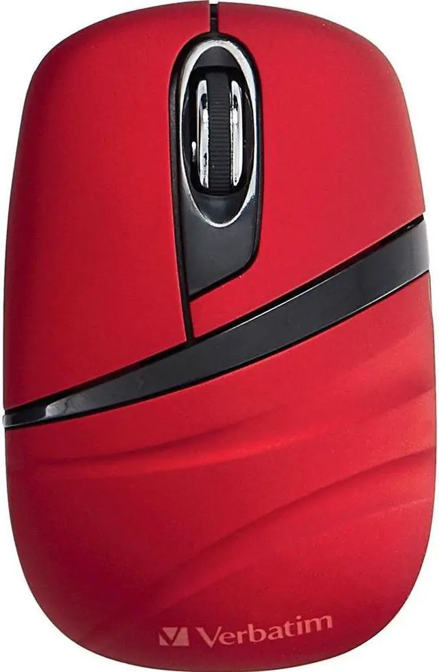 Alt view image 7 of 15 - Verbatim Wireless Mini Travel Mouse, Commuter Series - Red