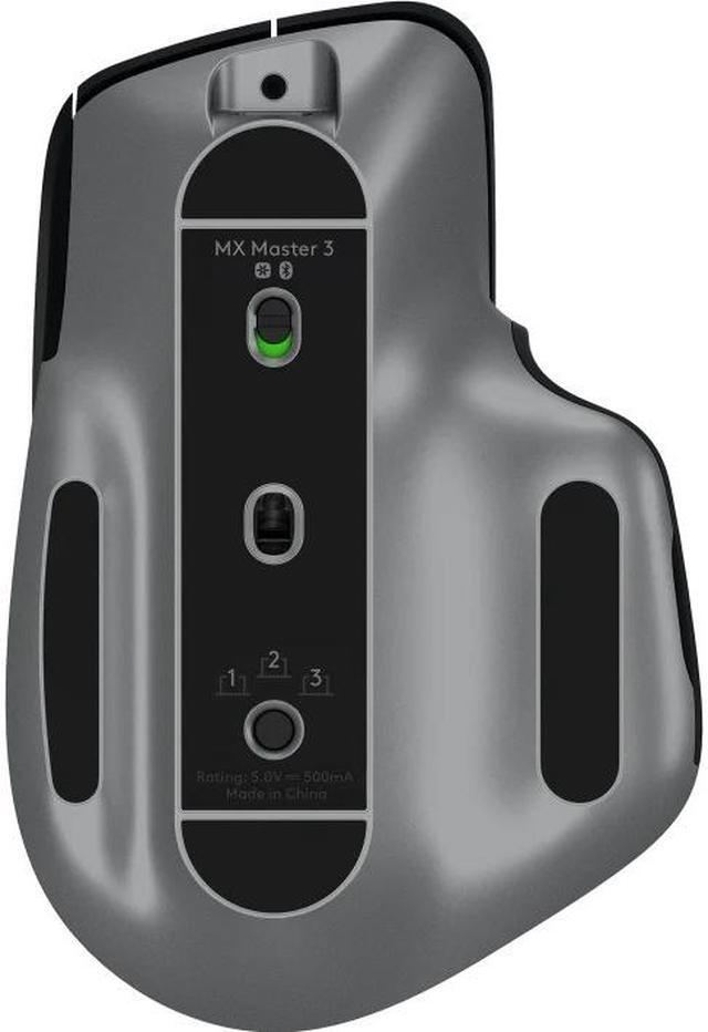 Alt view image 11 of 20 - Logitech MX Master 3 – Advanced Wireless Mouse for Mac, Ultrafast Scrolling, Ergonomic Design, 4000 DPI, Customisation, USB-C, Bluetooth, MacBook Pro,Macbook Air,iMac, iPad Compatible - Space Grey