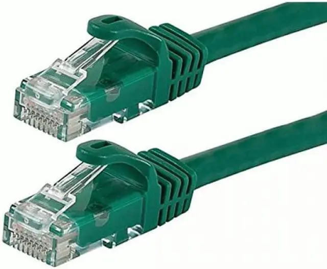 Alt view image 2 of 10 - Monoprice Cat6 Ethernet Patch Cable - 25 Feet - Green | Network Internet Cord - RJ45, Stranded, 550Mhz, UTP, Pure Bare Copper Wire, 24AWG - Flexboot Series
