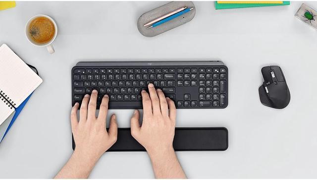 Alt view image 17 of 20 - Logitech MX Palm Rest, Black 956-000001