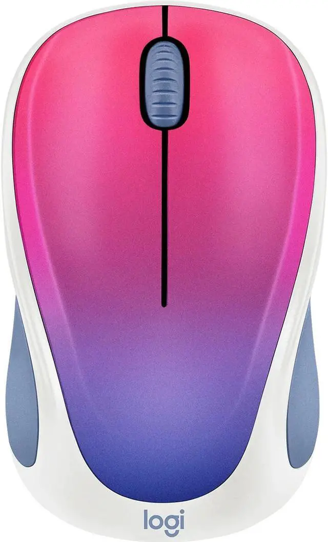 Alt view image 3 of 10 - Logitech Design Collection 910-005840 Blue 3 Buttons 1 x Wheel USB RF Wireless Optical Mouse, Blue Blush