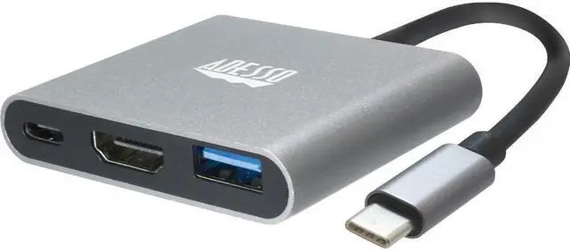 Alt view image 5 of 20 - Adesso 3-IN-1 USB-C Multi-Port Docking Station TAA Compliant AUH4010