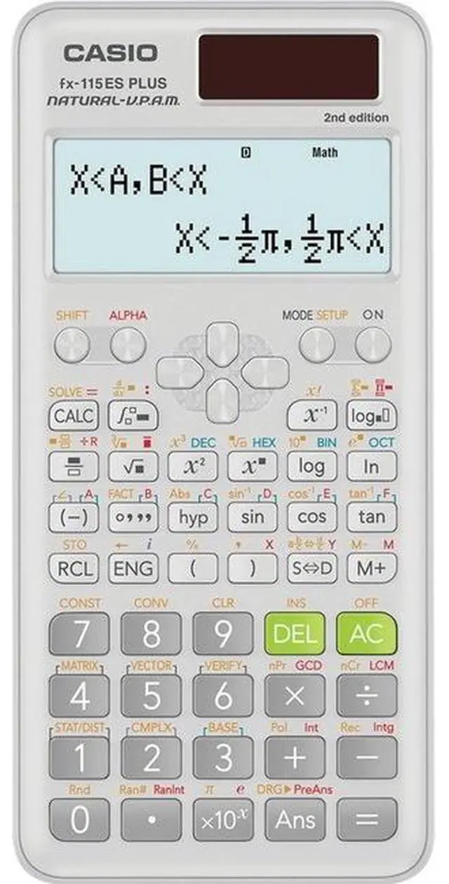 Alt view image 7 of 20 - Casio Calculator,Scientific,Wh FX115ESPLS2
