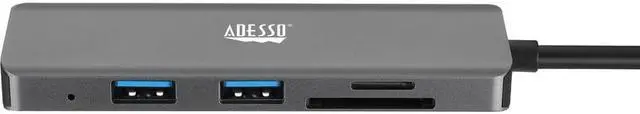 Alt view image 4 of 20 - Adesso 6-in-1 USB-C Multi-Port Docking Station TAA Compliant AUH4020