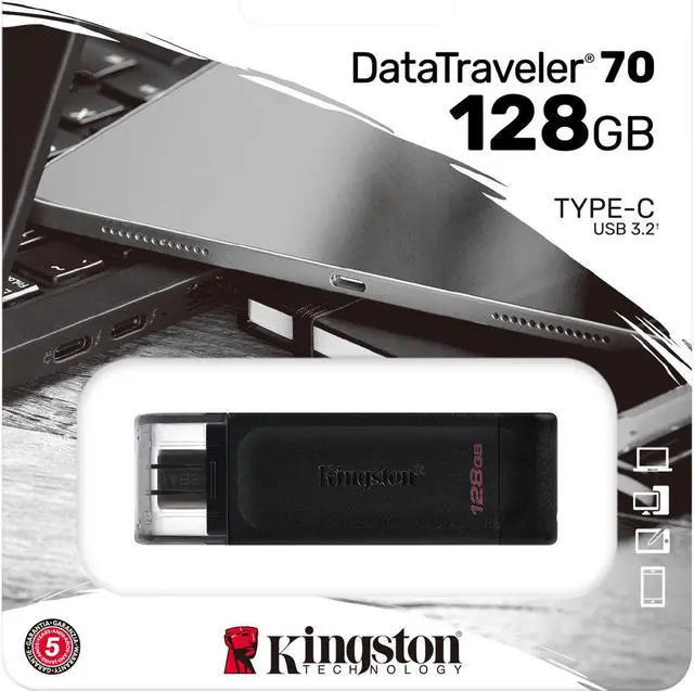 Alt view image 16 of 20 - KINGSTON DT70/128GB 128GB USBC 3.2 G1 DataTrvlr 70