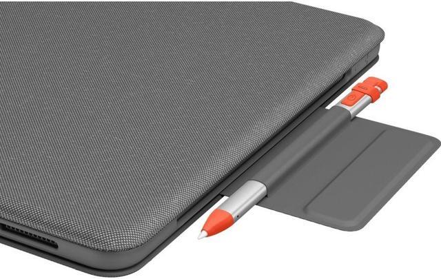 Alt view image 7 of 20 - Logitech Folio Touch iPad Keyboard Case with Trackpad and Smart Connector for iPad Pro 11-inch (1st, 2nd, 3rd Generation) - Grey