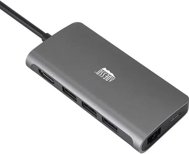 Alt view image 7 of 20 - Adesso 8-in-1 USB-C Multi-Port Docking Station TAA Compliant AUH4030