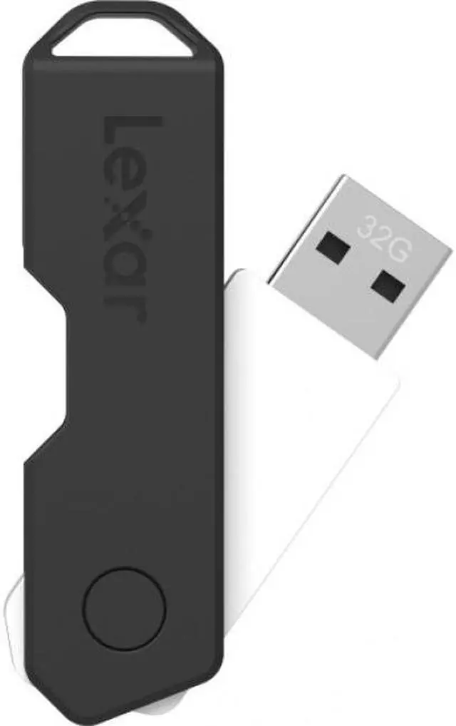 Alt view image 12 of 20 - Lexar® JumpDrive® TwistTurn2 USB 2.0 Flash Drive, 32GB, Black, LJDTT2-32GABNABK