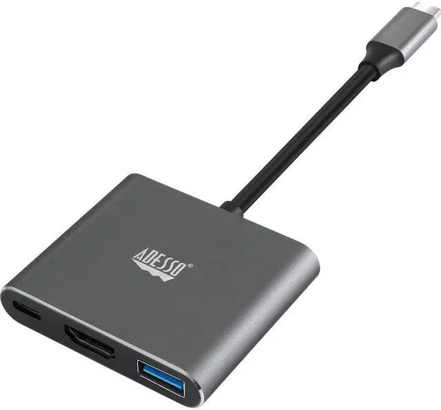Alt view image 4 of 20 - Adesso 3-IN-1 USB-C Multi-Port Docking Station TAA Compliant AUH4010
