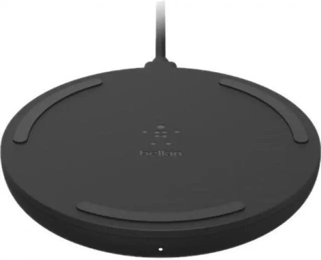 Alt view image 13 of 20 - BELKIN WIA001TTBK Black BOOST CHARGE 10W Wireless Charging Pad + QC 3.0 Wall Charger + Cable