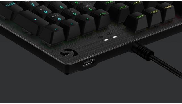 Alt view image 7 of 16 - logitech g512 carbon rgb mechanical gaming keyboard (gx blue clicky)
