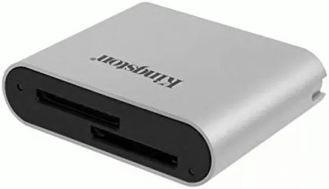 Alt view image 2 of 16 - Kingston USB3.2 Gen1 Workflow Dual-Slot SDHC/SDXC UHS-II Card Reader WFSSD