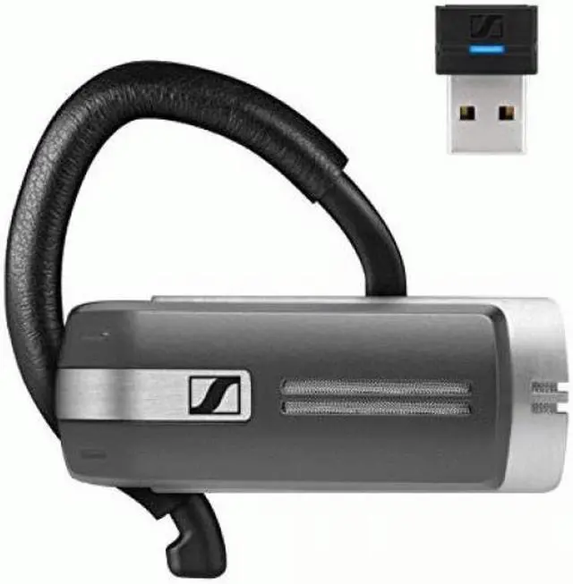 Alt view image 2 of 11 - Sennheiser Presence Grey UC Monaural Bluetooth Headset with USB Dongle