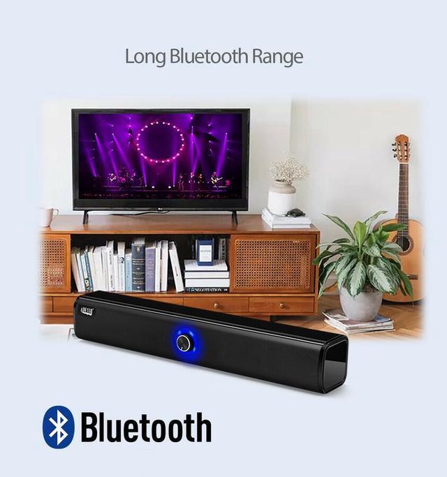Alt view image 3 of 19 - Adesso Speaker Xtream S6 10Wx2 Bluetooth Wired dual mode Sound Bar Speaker RTL