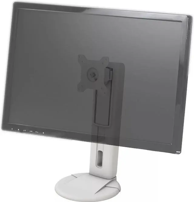 Alt view image 8 of 13 - Amer Height Adjustable Monitor Stand. Supports 24" monitors weighing up to 17.5 lbs.