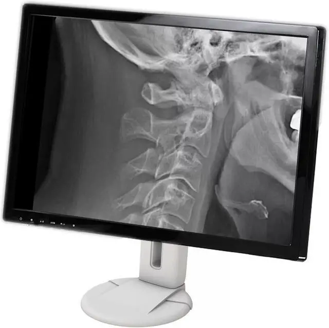 Alt view image 6 of 13 - Amer Height Adjustable Monitor Stand. Supports 24" monitors weighing up to 17.5 lbs.
