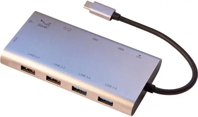 Alt view image 4 of 19 - SMK-LINK VP6950 USB C 100W Mini Docking Statio