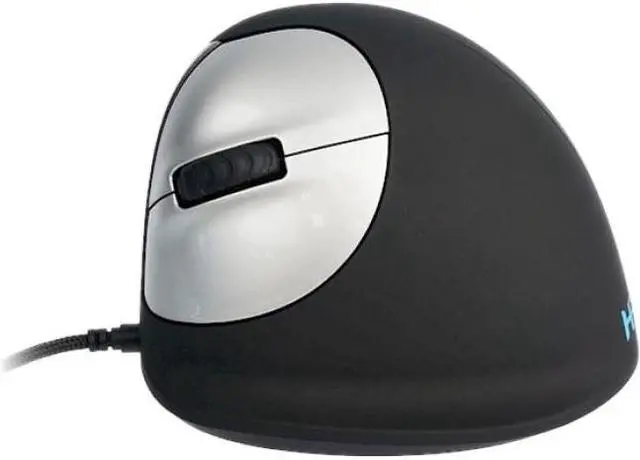 Alt view image 3 of 6 - R-Go Tools HE Vertical Wired 3400dpi Left Hand Mouse Left - Black, Silver