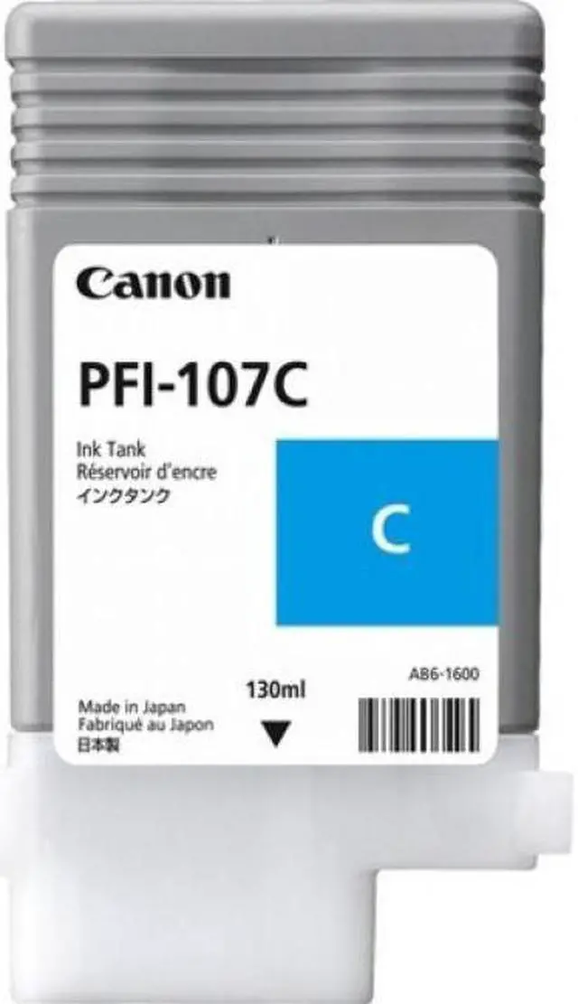 Alt view image 7 of 13 - Canon PFI-107 Ink Cartridge - Cyan